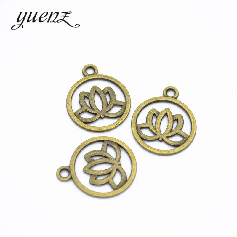 YuenZ 65pcs lotus Charm металлические подвески для творчества изготовления ювелирных