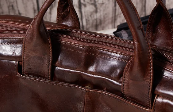 Новая Винтажная Мужская Дорожная сумка из натуральной кожи Модная переносная Повседневная деловая сумка для багажа большой емкости