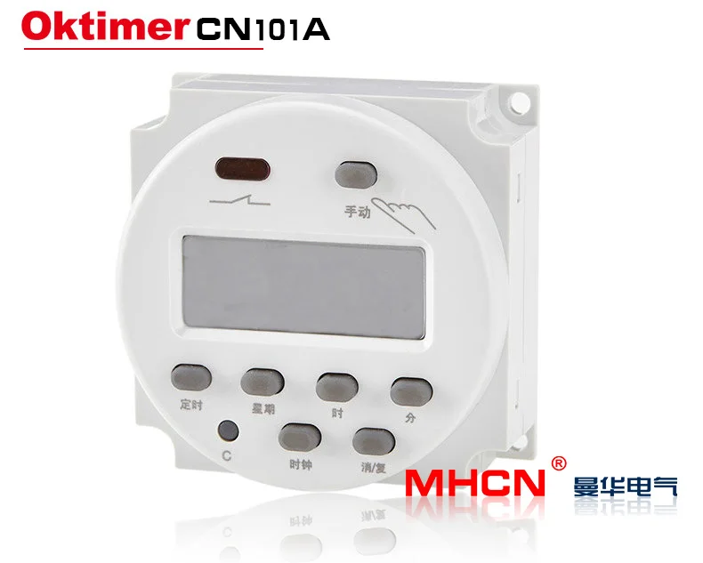 OKtimer CN101A 220 В 110 В 24 в 12 В цифровой ЖК-таймер питания программируемый Реле времени 16А таймер