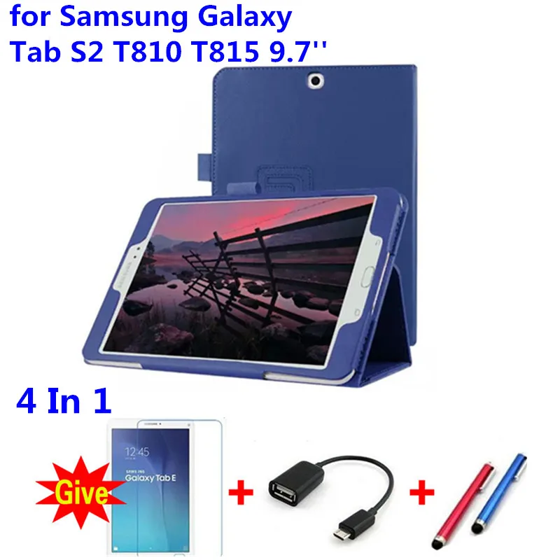 Кожаный чехол подставка для Samsung Galaxy Tab S2 9 7 T810 T811 T813 T815 T819|tablet funda|for samsung galaxy tabcovers for
