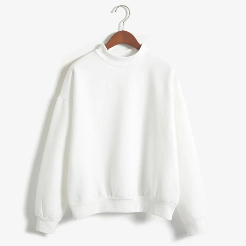 Весна Осень женщин пуловер толстовка с капюшоном конфеты пальто куртка Верхняя одежда Топы - Цвет: Белый