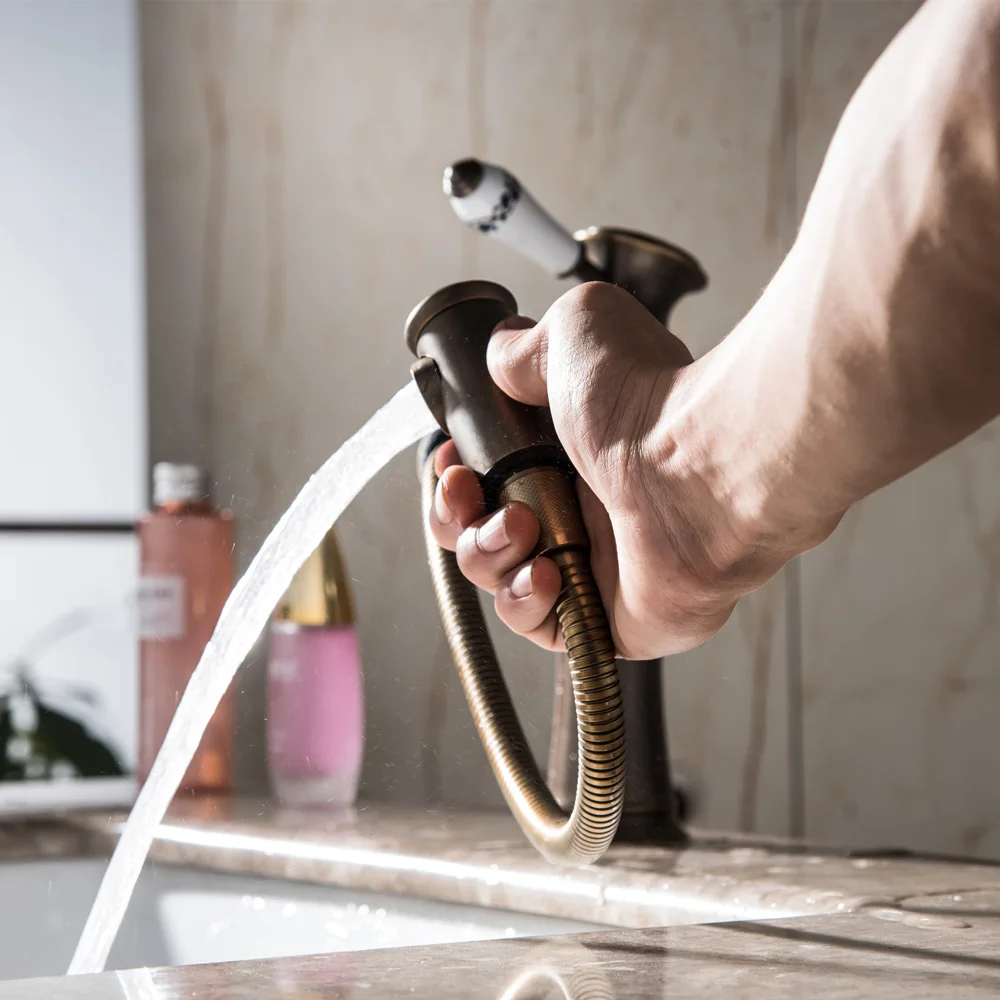 Basin Faucet Single Handle Pull Out Kitchen Tap Single Hole Handle Swivel 360 Degree Water Mixer Tap Mixer Tap Torneiras Mci4