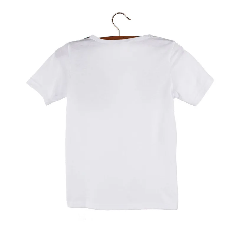 

Fashion earphone print summer short sleeve Boy Kids Summer Headphone Short Sleeve Tops Blouses T Shirt Tees Clothes F5