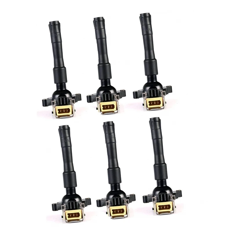 6 шт. катушки зажигания подходит для VW Jetta Golf GTI Jetta GLI Passat Tiguan CC Touareg A3 A4 A5 A6 A7 A8 TT Q3 Q5 R8 06E905115E 07K905715F