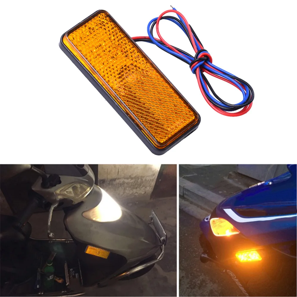 12В Автомобильный Стайлинг Универсальный светодиодный отражатель задний стоп