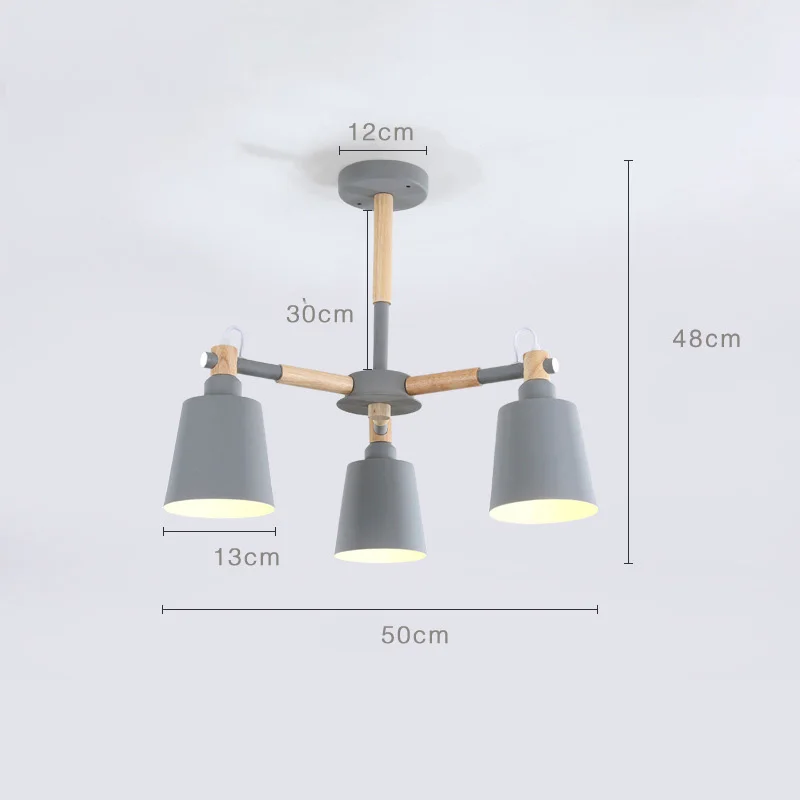 Люстра в скандинавском стиле, подвесной потолочный светильник, современная люстра E27, лампа, Подвесная лампа для гостиной, столовой, спальни, домашний декор - Цвет абажура: 5