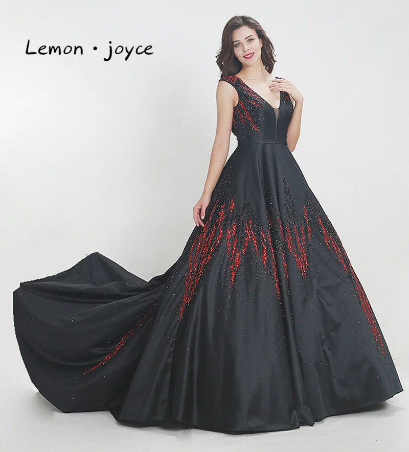 Lemon Joyce Luxury Beaded Prom Dress New Design Satin Tank Backless Long Floor Length Party Dress Evening Dresses Plus Size Prom Dresses Aliexpress