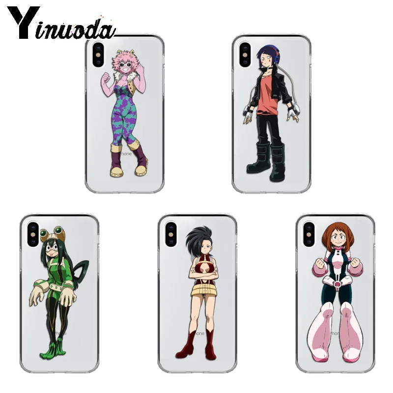 Yinuoda моя геройская академия OCHACO URARAKA Asui Tsuyu мягкий чехол для телефона из ТПУ iPhone Xr