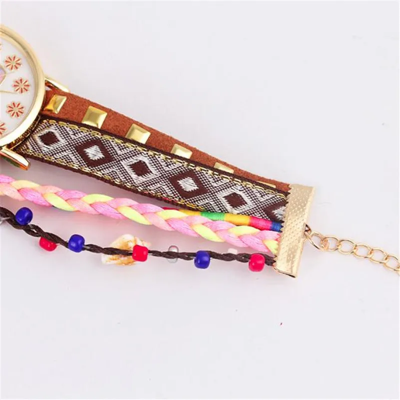Fashion Women Elephant Pattern Knitting Dial Quartz Casual Wrist Watch Bracelet Watch Wrist Watch Relogio Feminino #2AP27 (7)