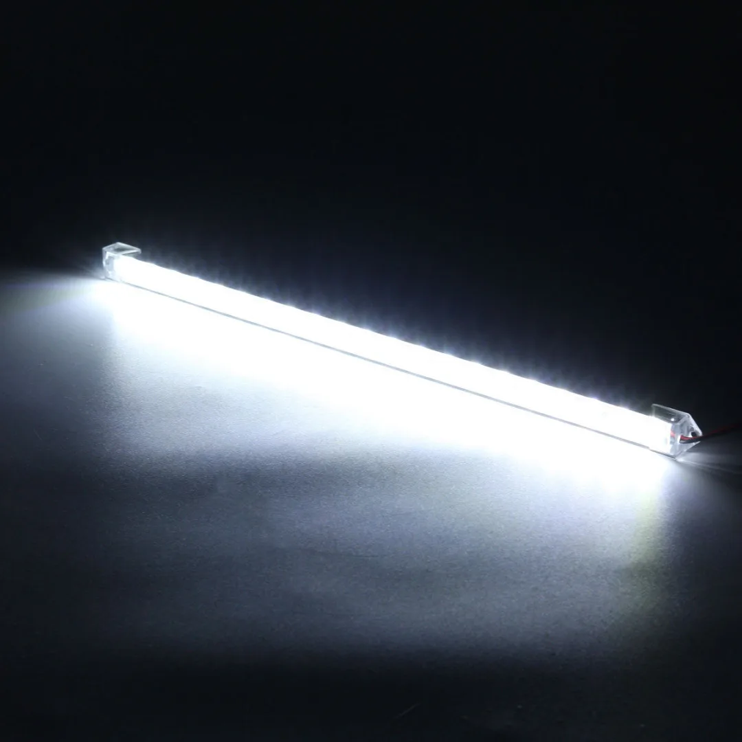 2Pcs 30cm 12V Clear White 21LED 5630 SMD Car Bar Cabinet Interior Strip Light