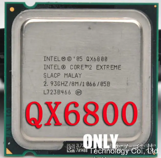 QX6800 cpu/Socket 775/2. 93 GHz/FSB 1066 MHz/SLACP/65nm/130 W/процессор для настольных ПК