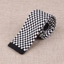 Досуг Свадебные Женихи Классический Plaid Pattern 5.5 см Тощий Галстук для Рубашка Костюм Бизнес Вязание Галстуки Галстуки для Мужчин галстук мужской Бизнес Галстуки
