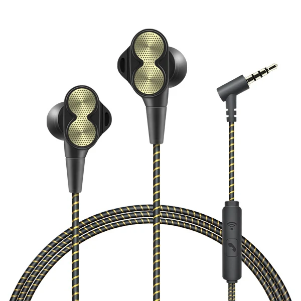 DT800-Wired-gold Наушники проводные стерео бас наушники с микрофоном Fbyeg игровая гарнитура для телефонов Xiaomi Handsfree - Цвет: DT800-Wired-gold
