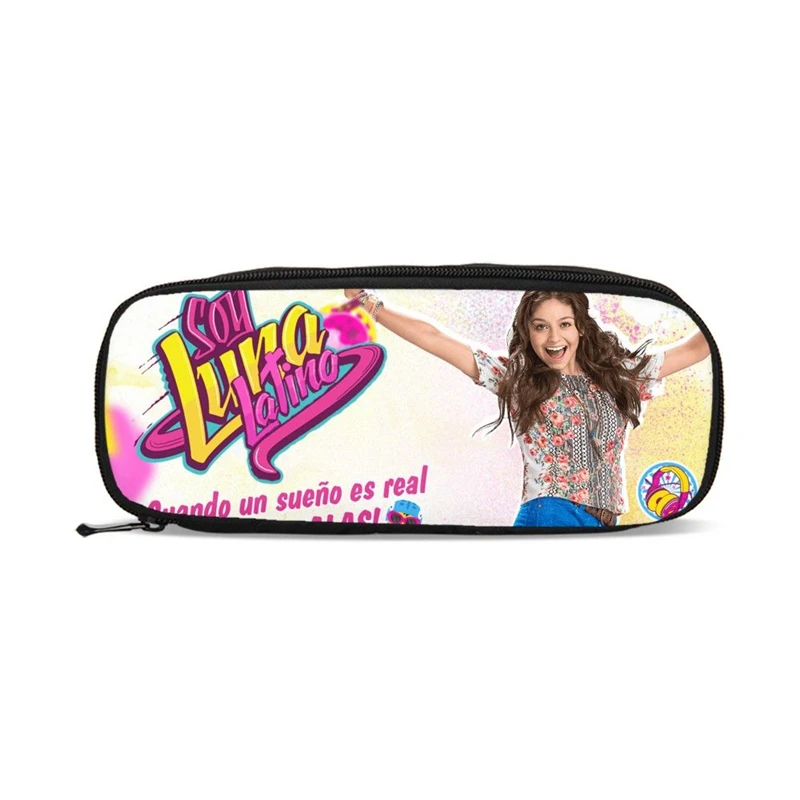 

Soy Luna Canvas Pencil Case Girls Organizer Purse Large Capacity Purse Zipper Pencil Bag School Pencilcase Children Purse Pouch