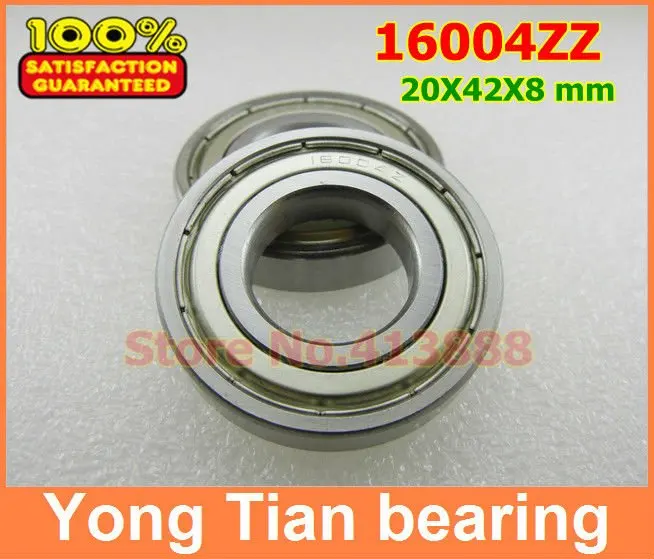 

1pcs Double Shielded Deep Groove Ball Bearings 16004ZZ 20*42*8 mm