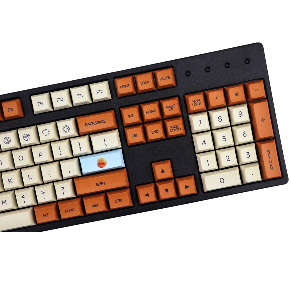  Mars colony profile XDA keycap 121 Keys dye sublimated For MX switches mechanical keyboard keycaps
