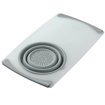 

Multifunction Kitchen Chopping Board Sinks Drain Basket Container Cutting Board TB Sale