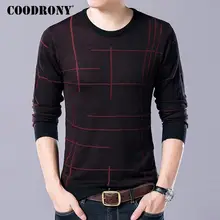 COODRONY Soft Cashmere Sweaters O-Neck Wool Pullovers