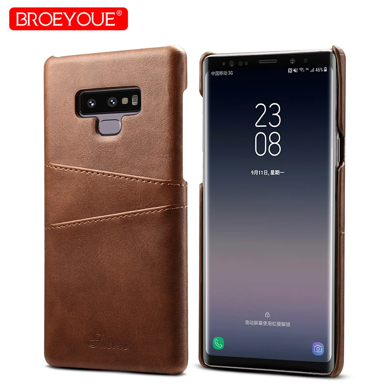

Genuine Real Leather Case For Samsung Galaxy S8 9 Plus Note 9 8 Luxury Cases Retro Vintage Protective Cover For Samsung Note 8 9