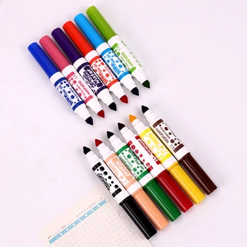 

12 PCS/set Mini Highlighter Pens for Writing Cute Painting Watercolor Pen Korean Stationery School Office Supplies