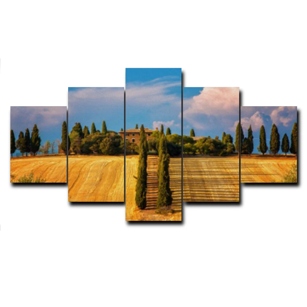 5 Panel Poster Canvas Oil Painting Wall Artwork Picture Printed for Living Room Bathroom Home Decoration Wedding Decor No Frame | Дом и сад