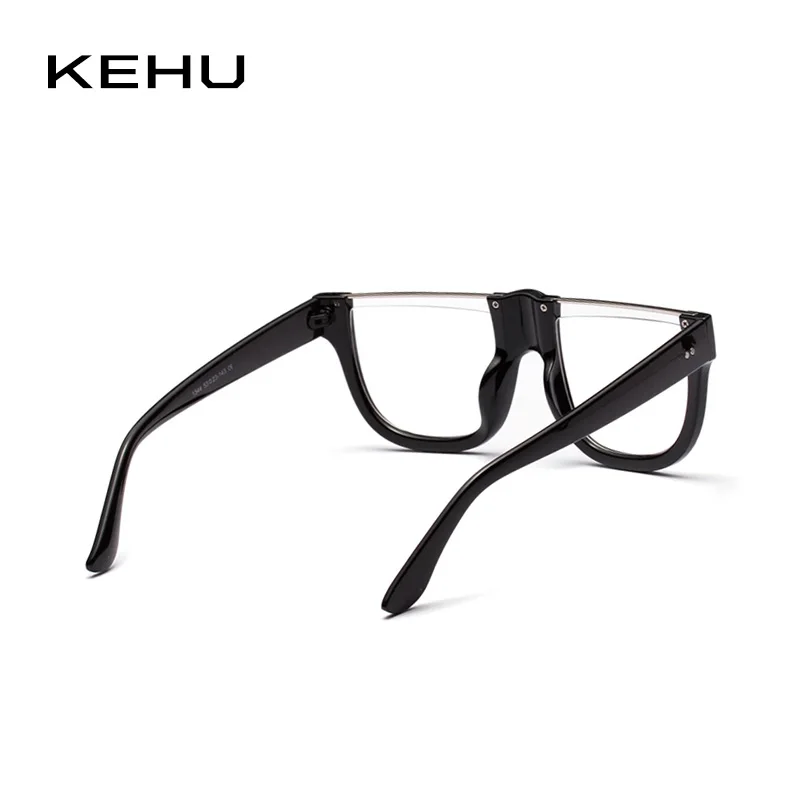 KEHU новые модные пластиковые солнцезащитные очки женские прозрачные с большой
