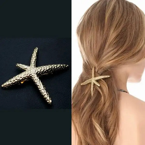 

Women Girls New Beach Hair Accessories Starfish Hair Clip Hairpin Jewelry CCF070