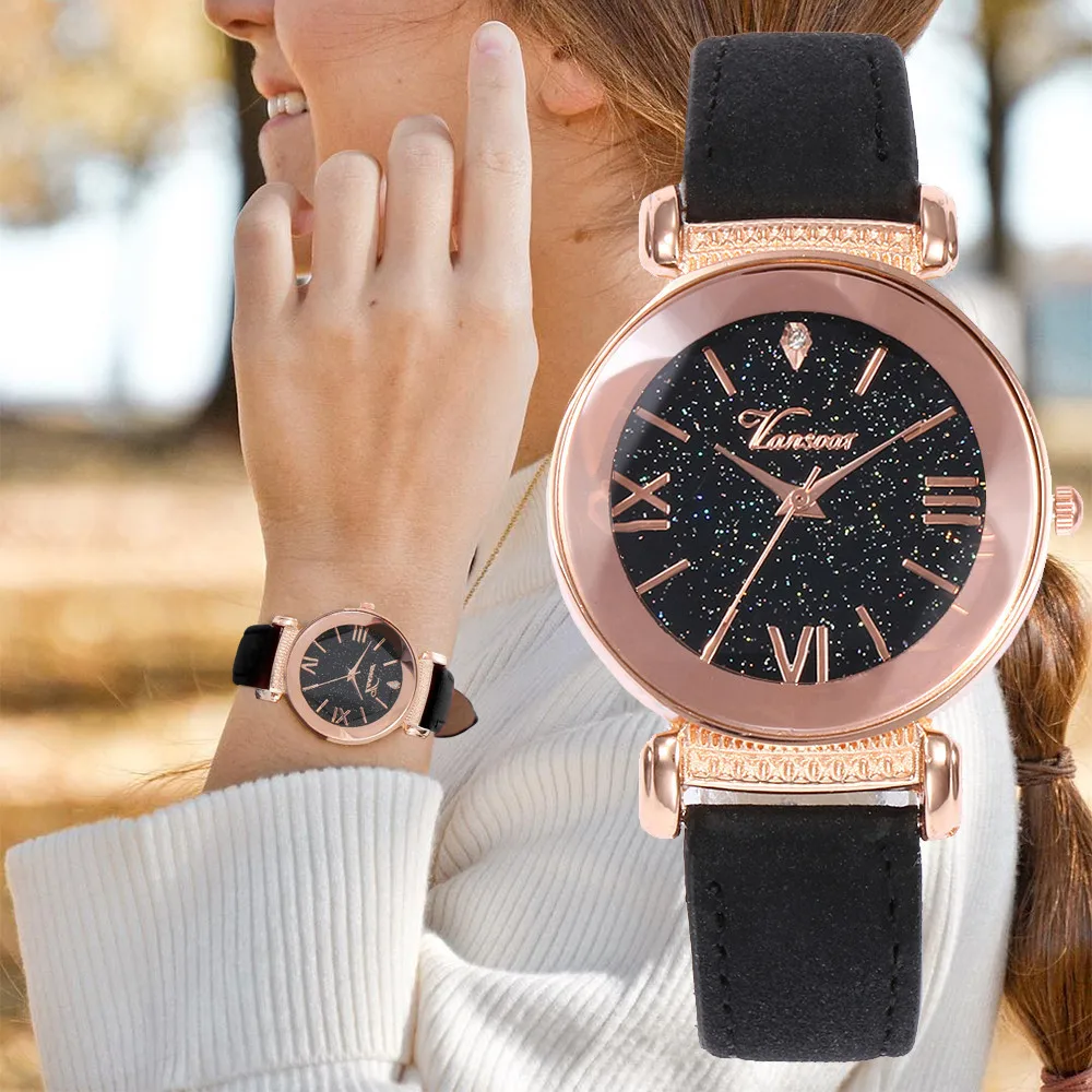 Vansvar люксовый бренд Wo для мужчин s часы кожаный Аналоговый Кварцевые Женская одежда наручные часы relogio feminino часы модные мужские часы