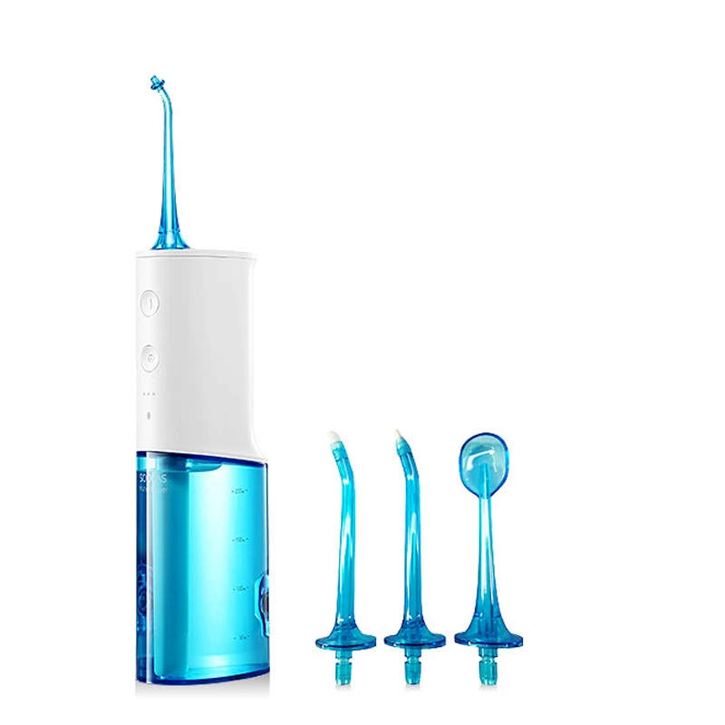 

Portable Oral Irrigator Dental Electric Water Flosser Waterproof USB Rechargeable Mouth Cleaner With 4 Nozzles