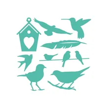 DiyArts pájaro insectos Metal cortar troqueles nuevo 2019 para manualidades Scrapbooking álbum Casa troquelado en relieve(China)