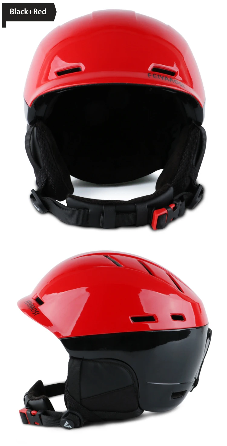 Бренд интегрально-Формованный контрастный цвет лыжный шлем для взрослых мужчин и женщин зимние виды спорта катание на лыжах сноуборде катание скейтборд