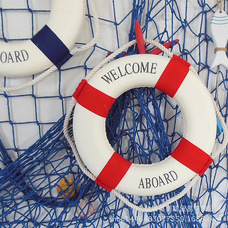 1 шт. морской спасательный круг кольцо лодка Добро пожаловать на борт пена морской жизни Средиземноморский стиль настенный Декор для дома