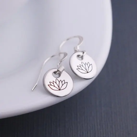 Fashion Gold&ampSilver Simple Earrings Lotus Lover Women Gift Minimalism Jewelry Drop Shipping YLQ7157 | Украшения и аксессуары