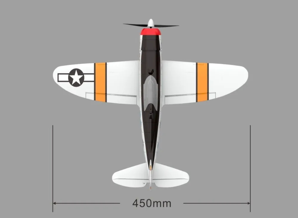 Горячее надувательство парк флаер мини P47 2,4G 4CH 6-Axis Gyro легко летать приводимого в движение с помощью электропривода войны птица RC самолета набор RTF истребитель