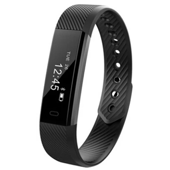 

Multifunction Bluetooth Bracelet Touch Screen Sport Tracker Call Reminder Smart Watch Smartband Black