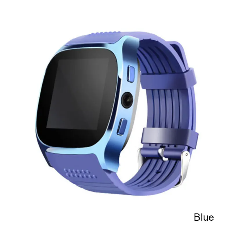 Смарт-часы T8 водонепроницаемые спортивные фитнес-часы водонепроницаемые носимые фитнес-трекер поддержка sim-карты TF умные часы для мужчин и женщин - Цвет: blue