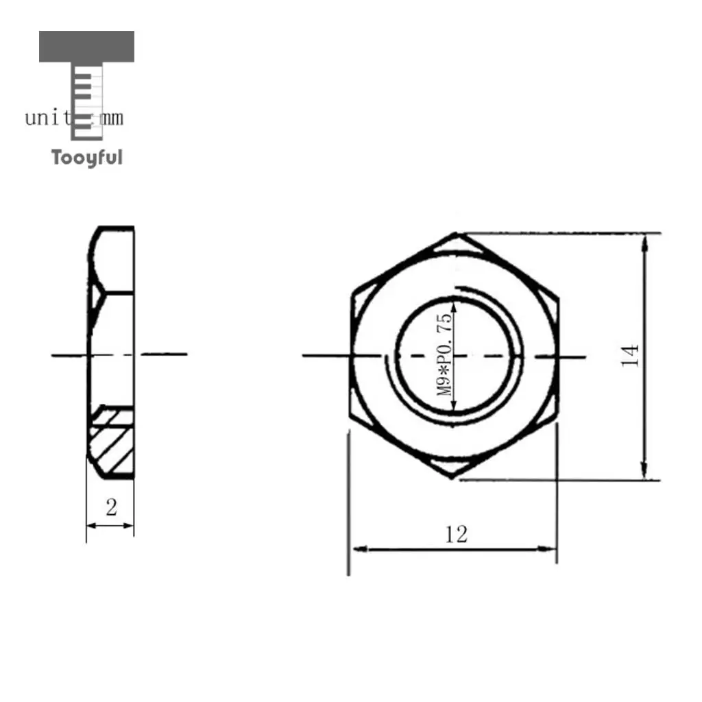 Tooyful 5 Pieces Iron Jack Socket Connector Nuts with Washers Set for Electric Guitar Bass Parts 9mm