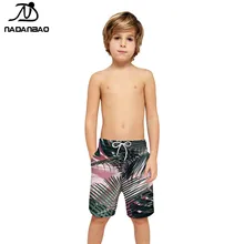 NADANBAO/Новинка года; летние пляжные шорты для детей; пляжные шорты для отдыха; шорты для путешествий с 3D-принтом растений; шорты для серфинга