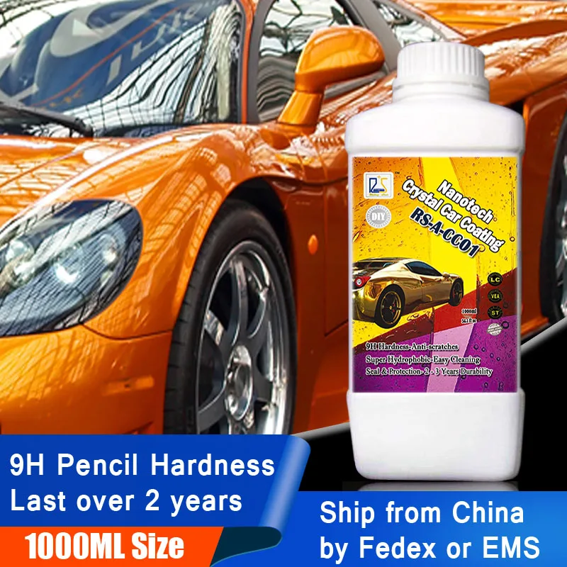 1L 9H Liquid Glass Ceramic Car Coating Super Hydrophobic Glass Coating Nano Ceramics Car Care Wax Car Polishing Kit Anti Scratch