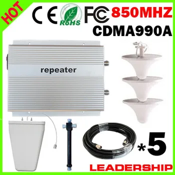 

Cover 900m2 Home Use CDMA990A CDMA 850mhz 2Watts cellular mobile/cell phone signal repeater booster amplifier detector splitters