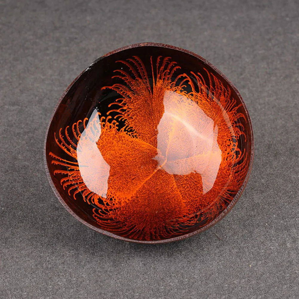 

Home Round Coconut Shell Ornaments DIY Decorative Ink Desktop Candy Storage