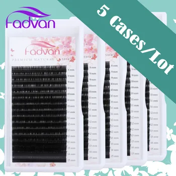 

5 Boxes/Set Makeup Lashes Hot Sale 16 Rows False Eyelash Extensions for Professional Lash Building Individual Lashes