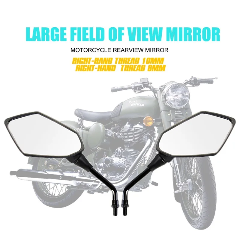10 мм 8 мм Универсальный Мото Кросс мото rbike зеркало заднего вида для мотоцикла аксессуары мото зеркала для скутера E-Bike карбоновое волокно