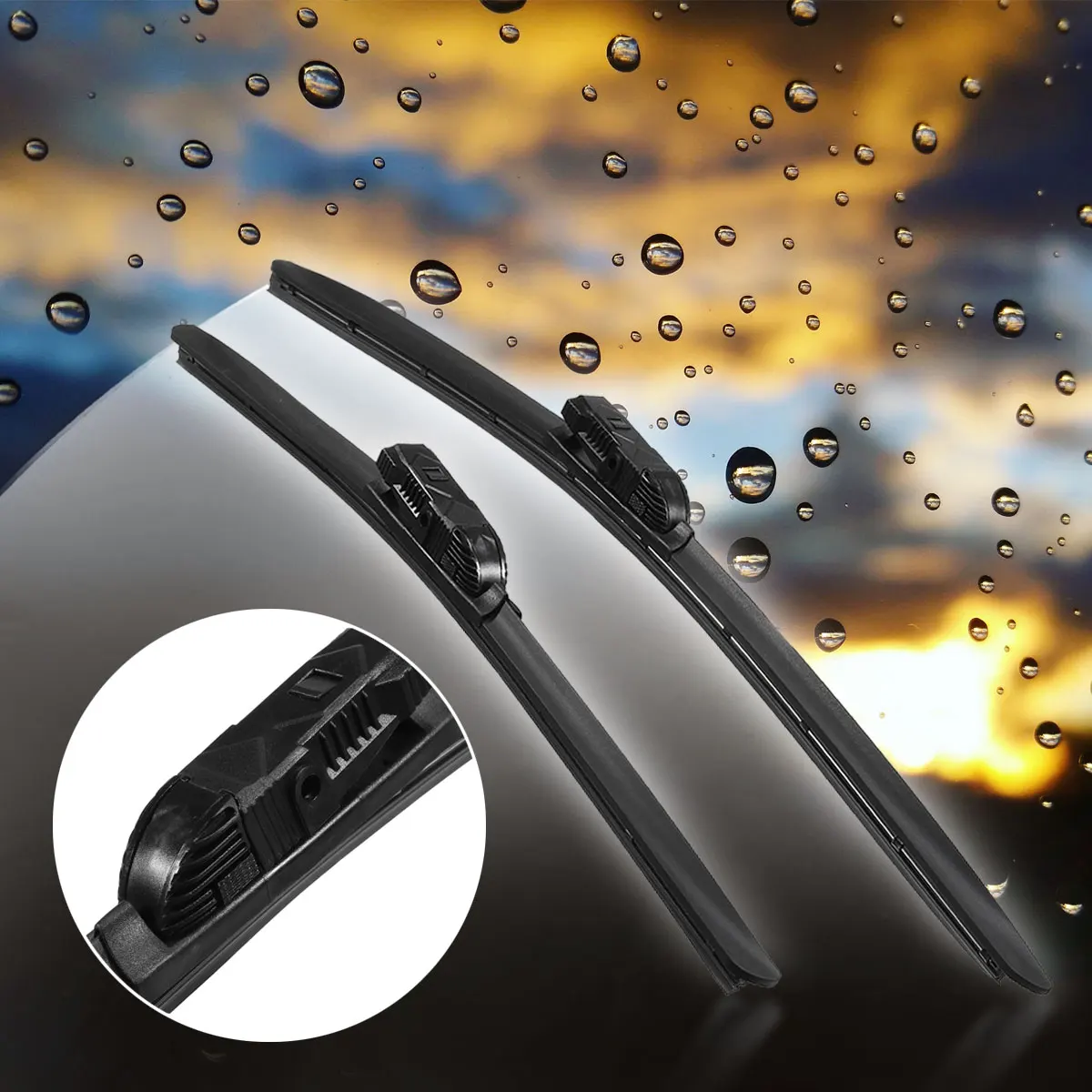 Pair 22 Inch +18 Inch Windscreen Wiper Blades Front Replacement For BMW