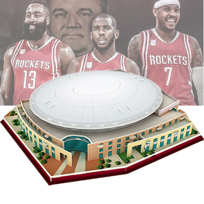 Classic Jigsaw 3D Puzzle Houston Center Basketball Game
