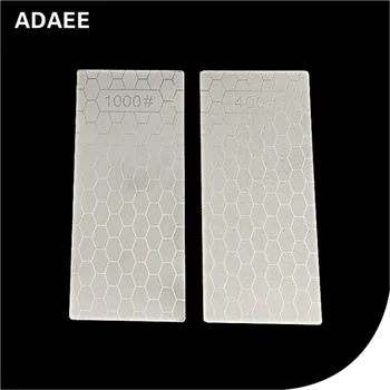 

Adaee 2 Pcs/set 400 1000 Grit New Diamond Single Side Square Full Of Sand Grinding Tool Sharpening Stone Polishing
