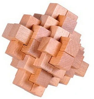 Joyeee 12 Pièces Casse-tête en Bois 3D Brain Teaser Puzzle IQ