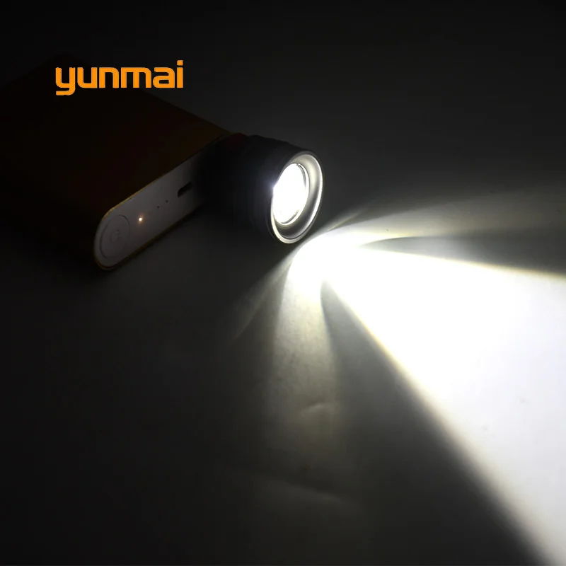 Yunmai 2021 мини Usb светодиодный фонарик Новый Q5 алюминиевый светильник ильник лм
