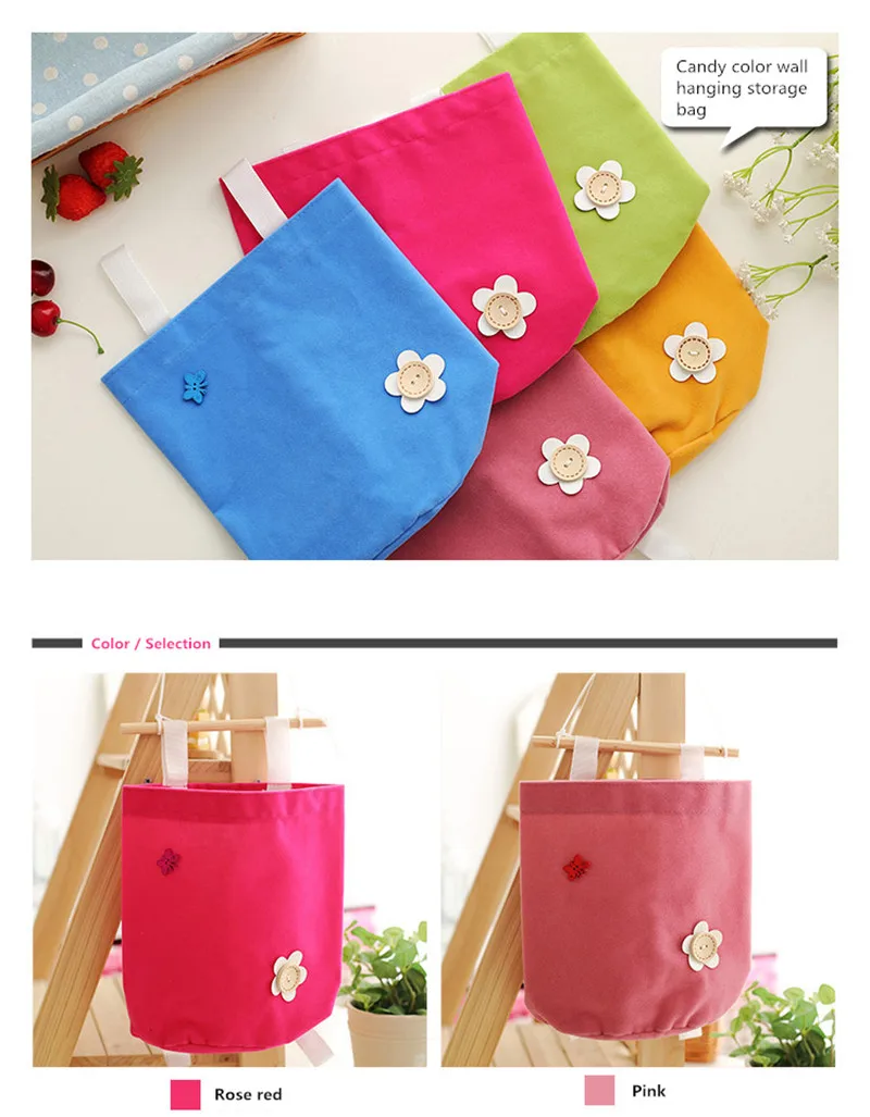 Sundries Storage Bags Hanging Storage Bag 1 Pocket Wall Mounted Wardrobe Hang Bags Organizer Multifunction Cosmetic Clutch Bag