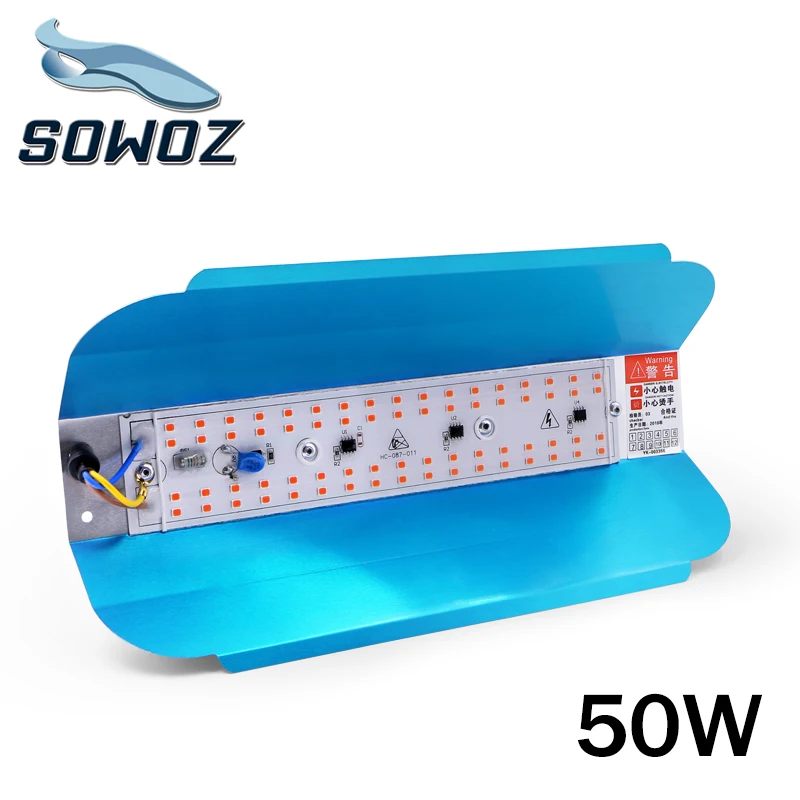 Sowooz 50 Вт лампа для роста растений Светодиодная выращивания Phyto простой прожектор